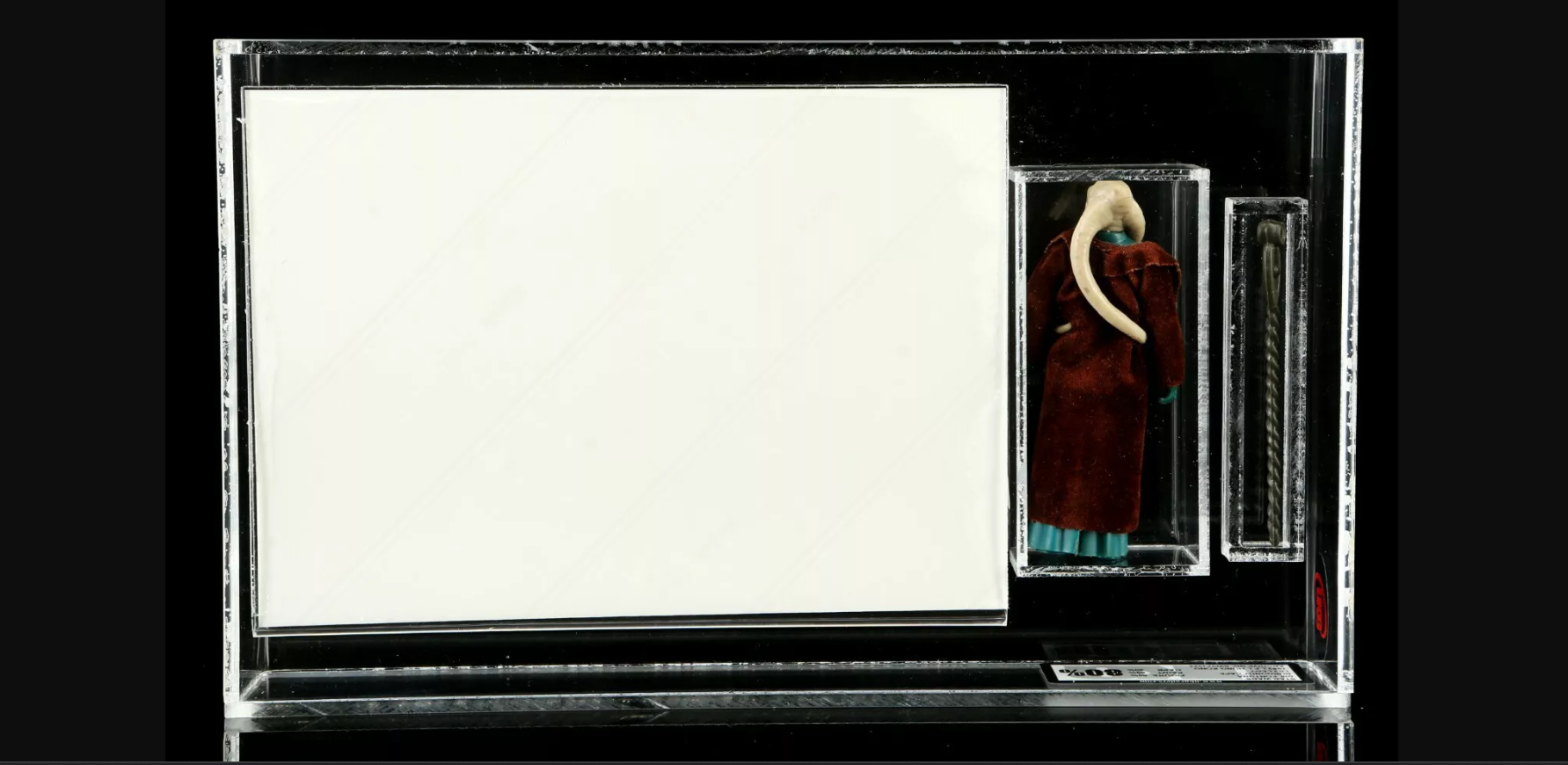 Vintage Star Wars Figure Burgundy Cape Bib Fortuna Lili Ledy UKG Graded 80 w COA Mexican