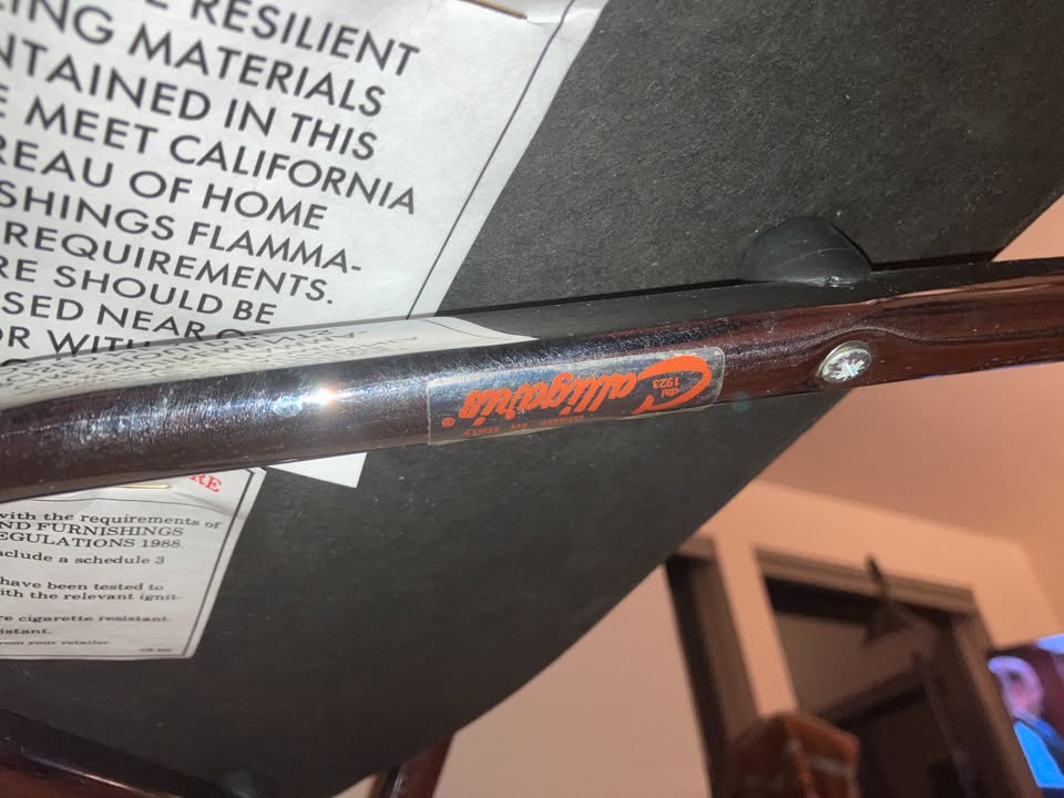 Set of 4 Calligaris Italian Black Leather Dining Chairs Polished Chrome Steel