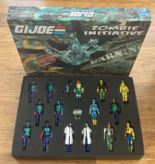 GI Joe Zombie Initiative Boxed Collector Set 15 Figures with Paperwork Convention Exclusive