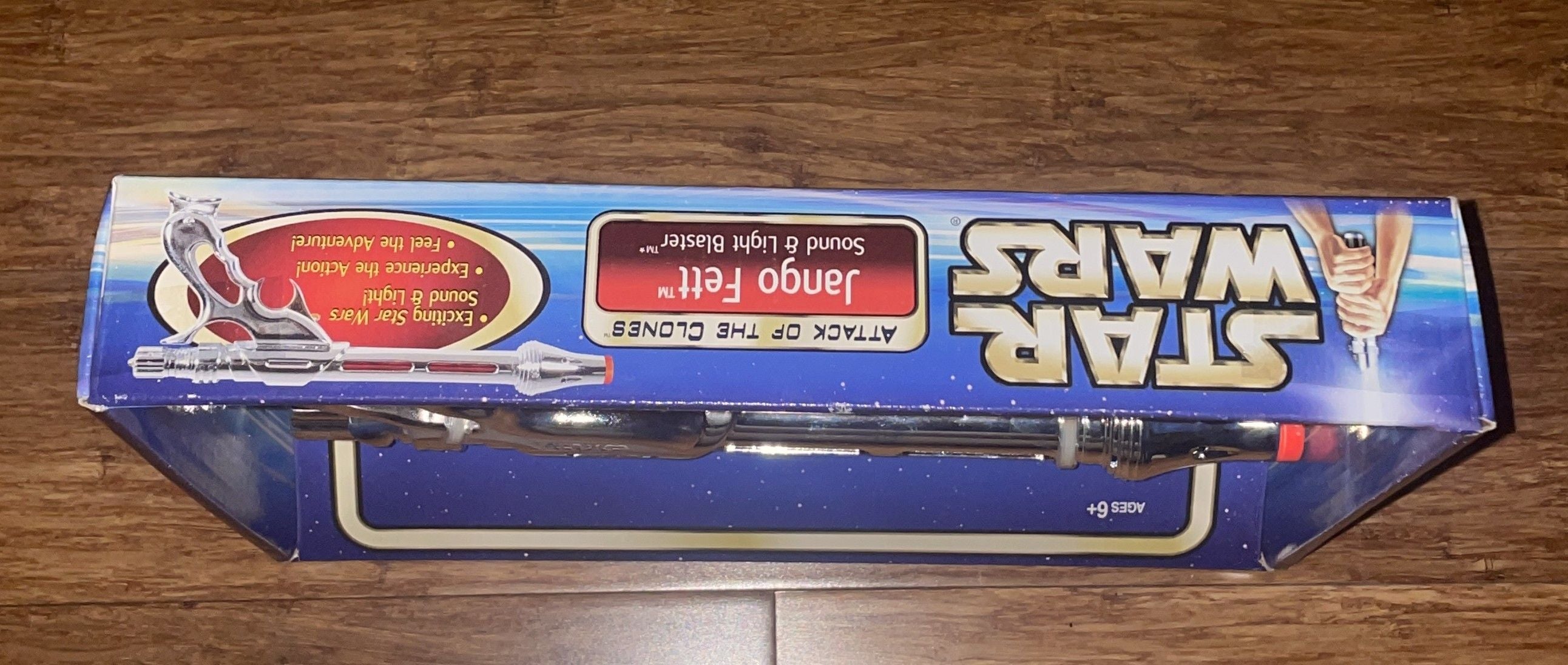 Jango Fett Sound & Light Blaster 2002 STAR WARS Attack of the Clones NEW MIB