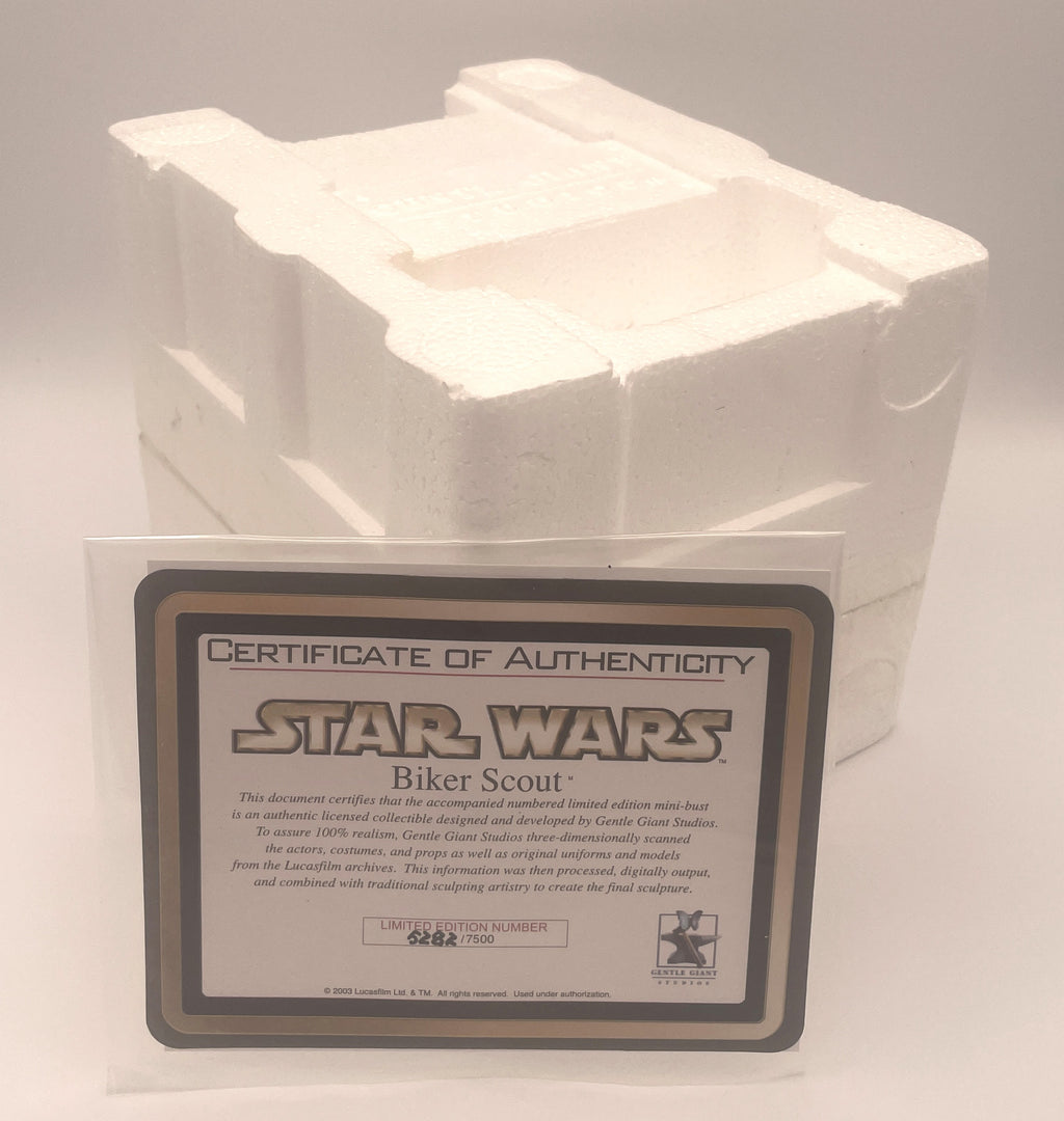Gentle Giant Biker Scout Mini Bust LE Star Wars Return of The Jedi