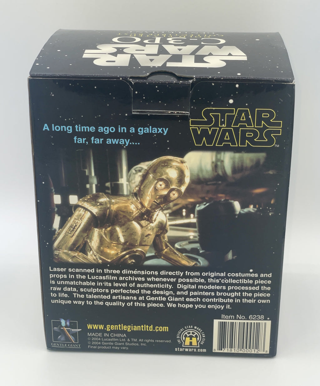 Gentle Giant C-3PO Gold Plated Collectible Bust Star Wars Return of The Jedi
