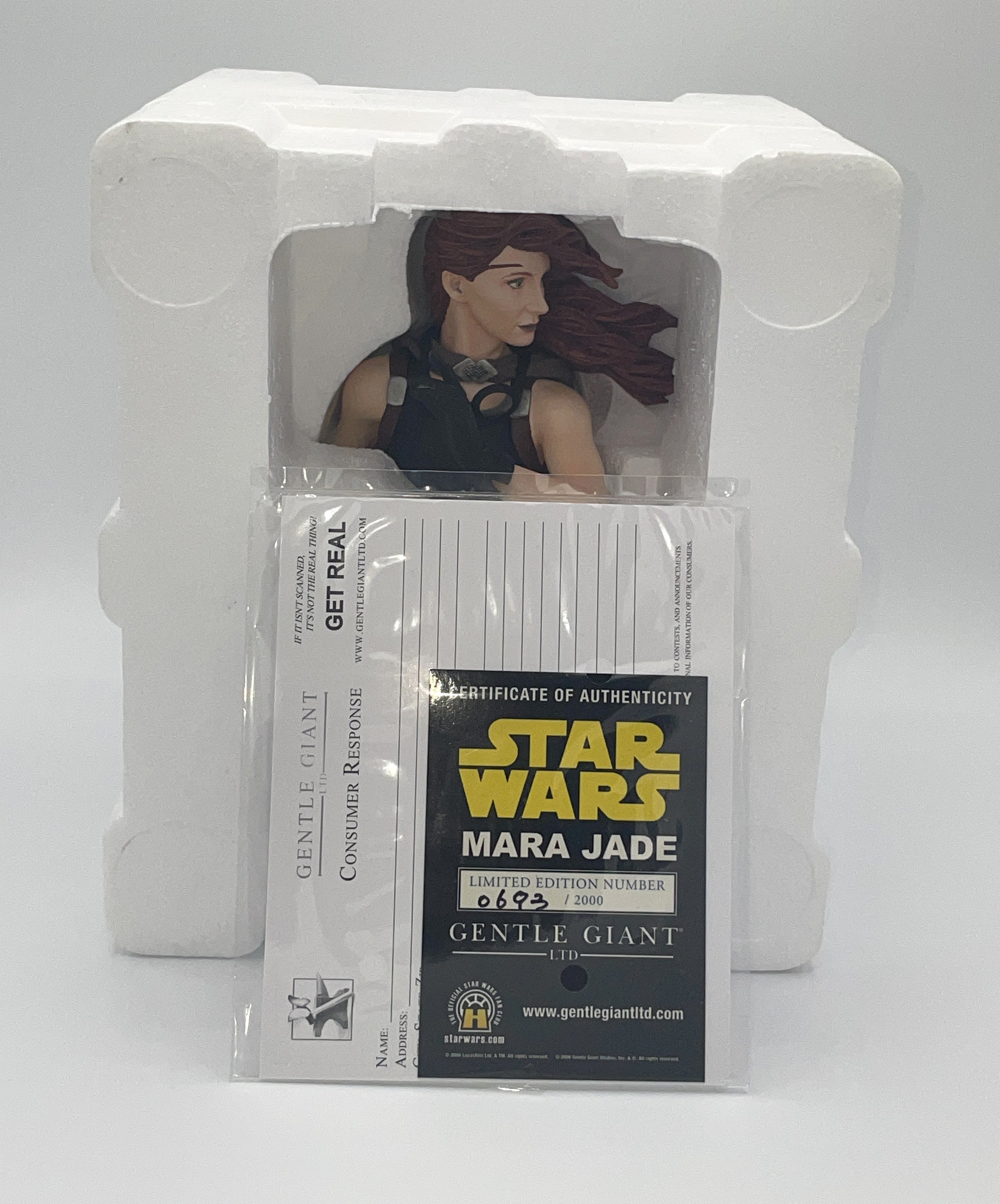Gentle Giant Mara Jade Mini Bust Star Wars Convention Exclusive 812/2000