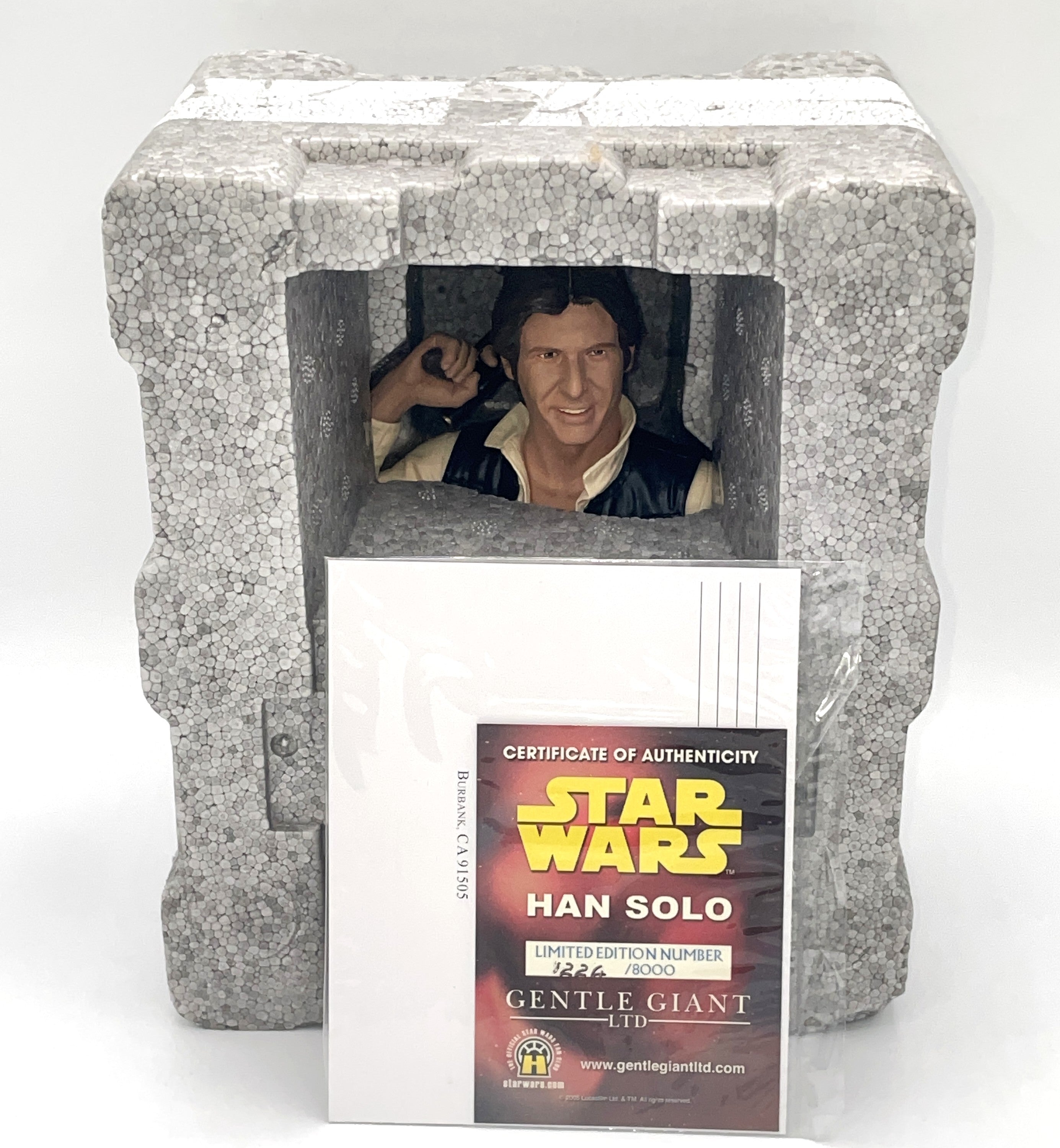 Gentle Giant Star Wars Han Solo 1/6 Collectible Bust 2004