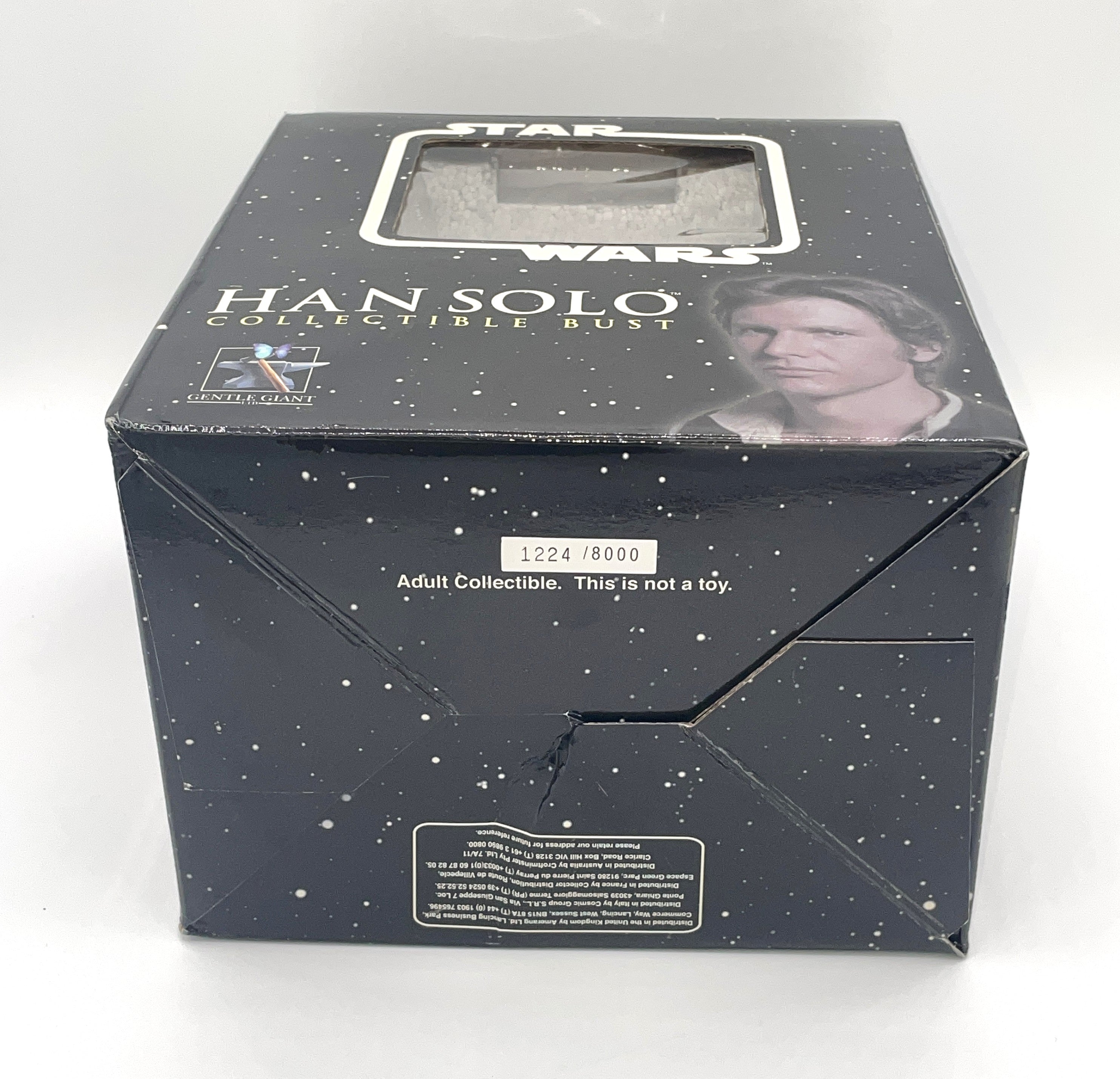 Gentle Giant Star Wars Han Solo 1/6 Collectible Bust 2004