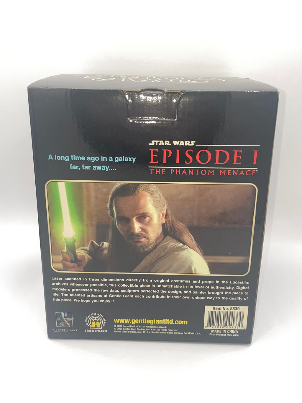Gentle Giant Star Wars Qui-Gon Jinn 1/6 Collectible Bust 2006 B