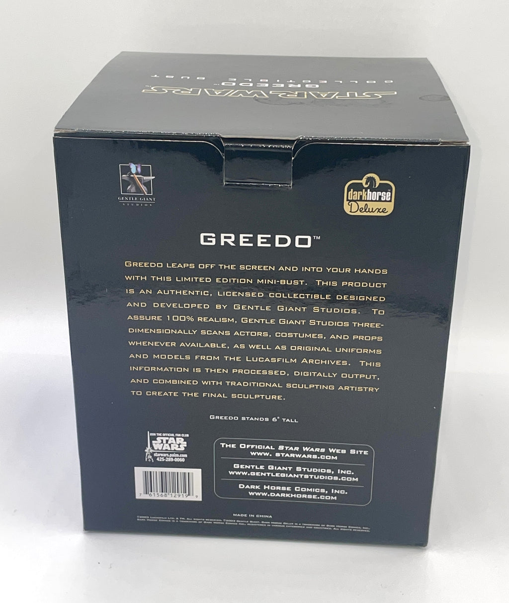 Gentle Giant Star Wars Greedo 1/6 Collectible Bust