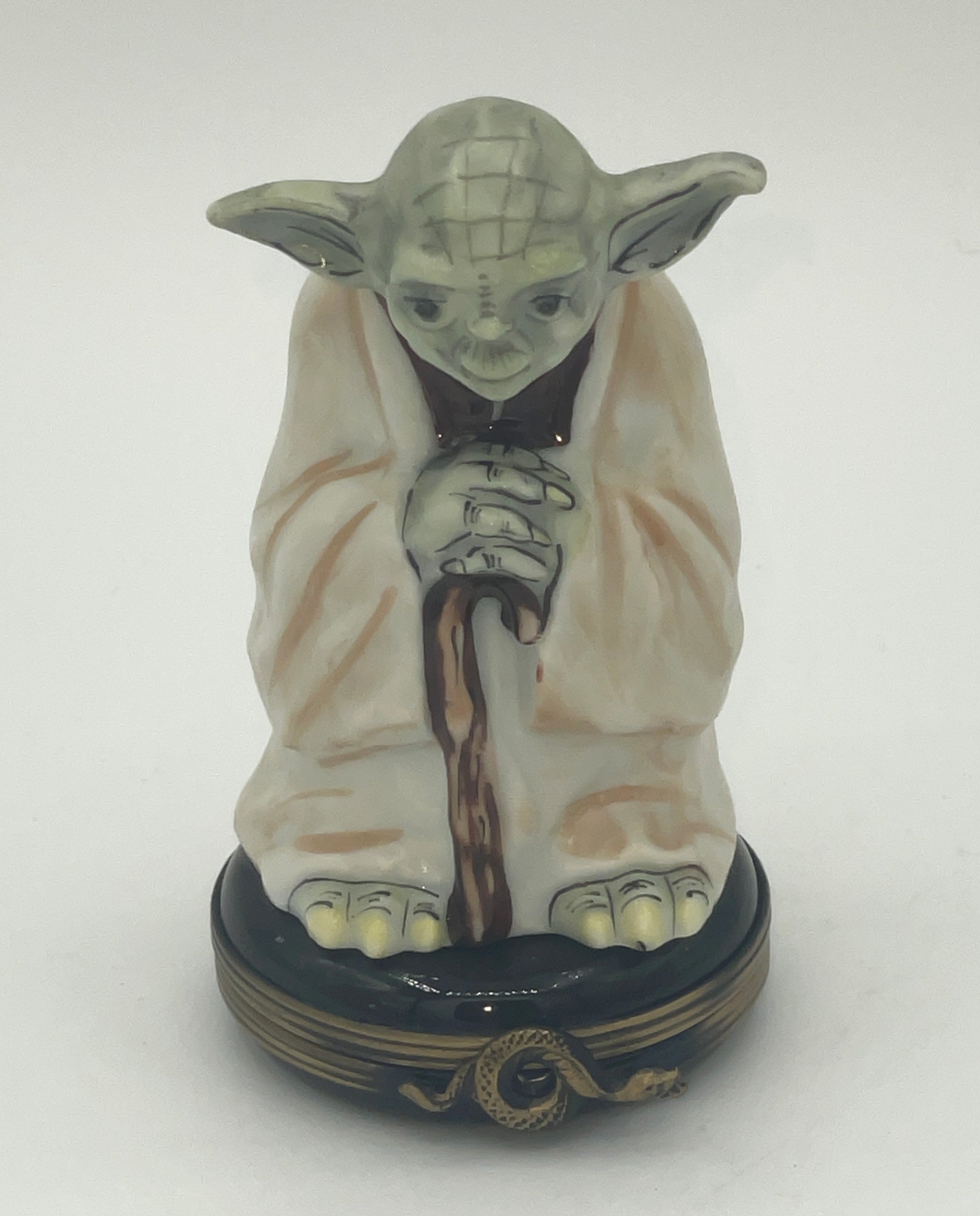 Rochard Limoges Yoda Star Wars 1998 Fao Schwarz Hand Painted in France 12