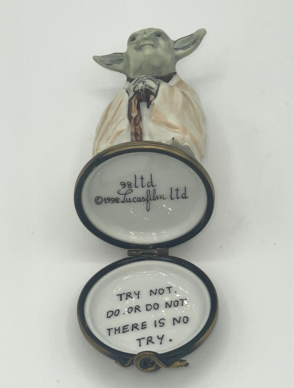 Rochard Limoges Yoda Star Wars 1998 Fao Schwarz Hand Painted in France 8
