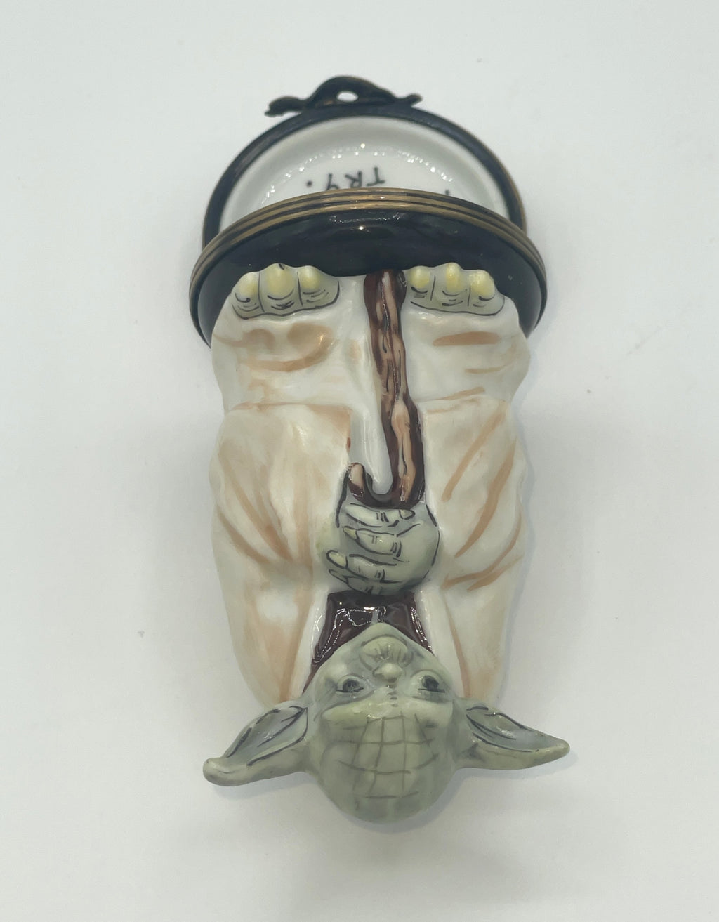 Rochard Limoges Yoda Star Wars 1998 Fao Schwarz Hand Painted in France 6