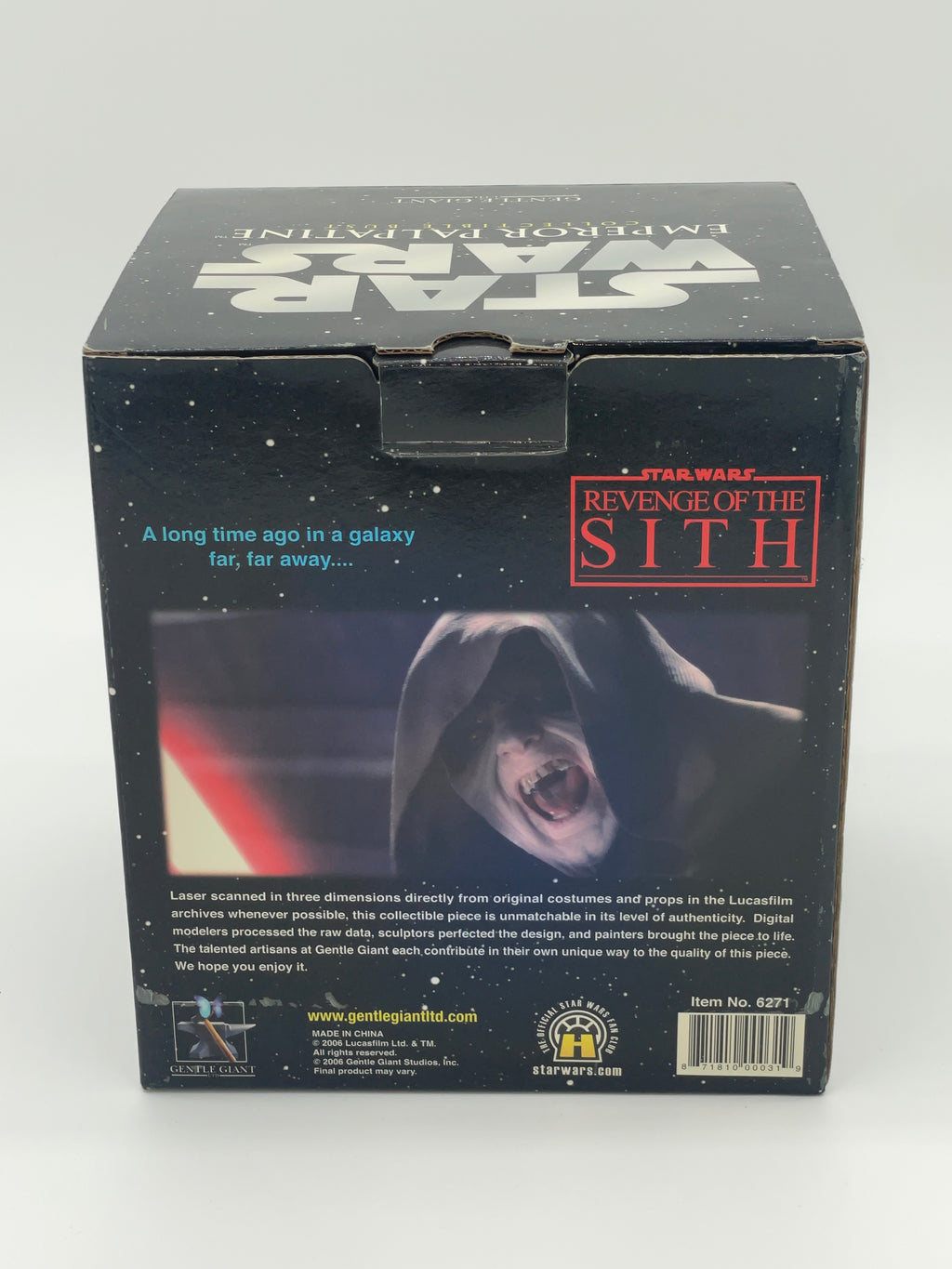 Gentle Giant Star Wars Emperor Palpatine Collectible Mini Bust 2006 RotS