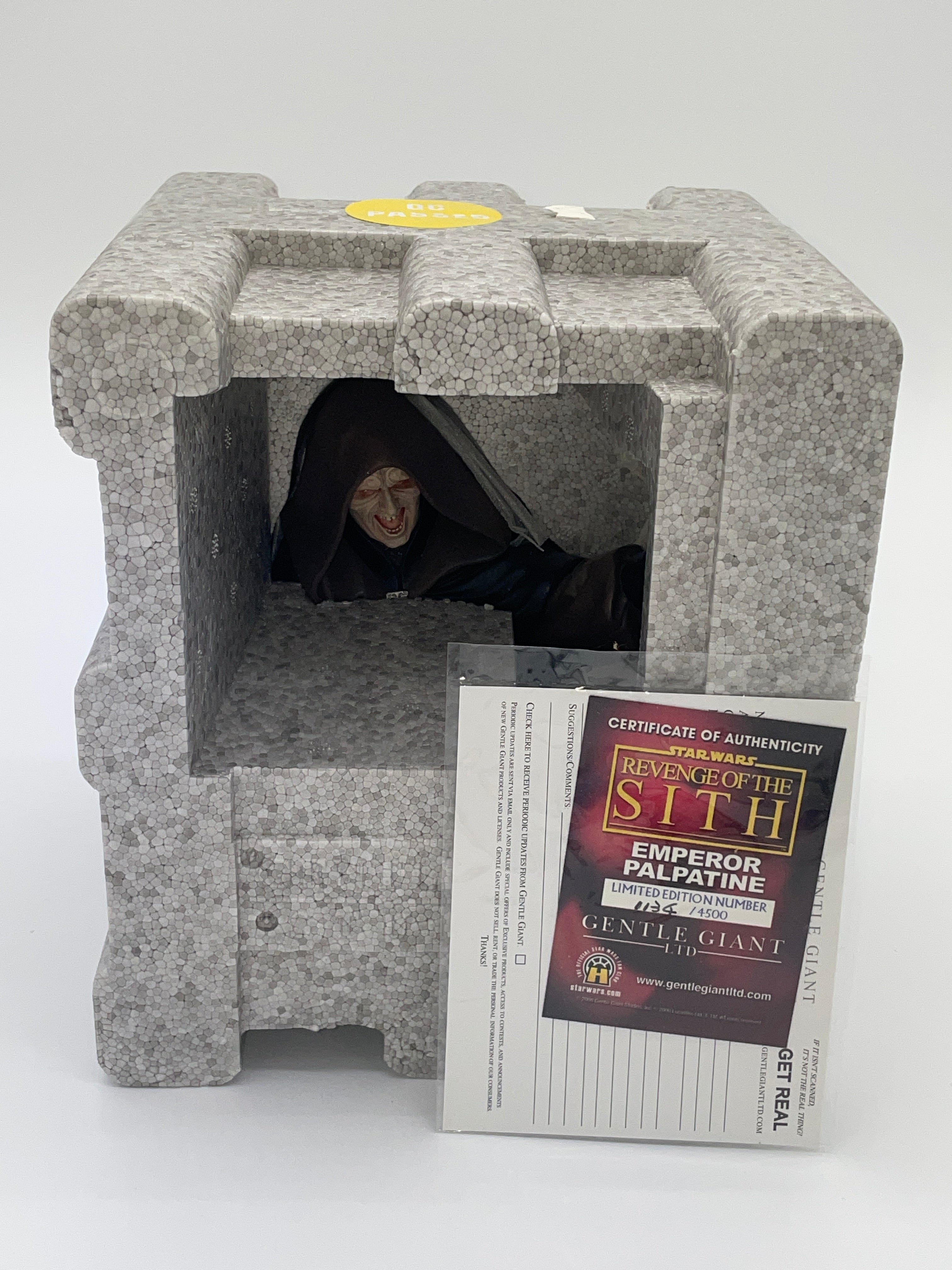 Gentle Giant Star Wars Emperor Palpatine Collectible Mini Bust 2006 RotS