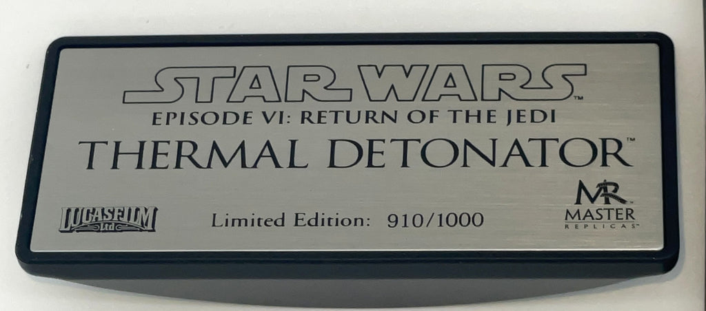 Master Replicas Star Wars Thermal Detonator 1:1 Working Prop Replica Limited Edition SW-115