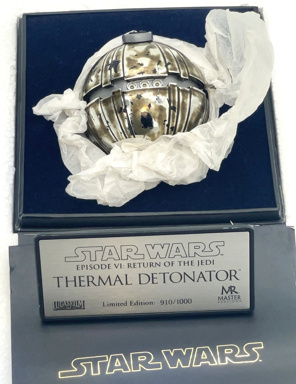 Master Replicas Star Wars Thermal Detonator 1:1 Working Prop Replica Limited Edition SW-115