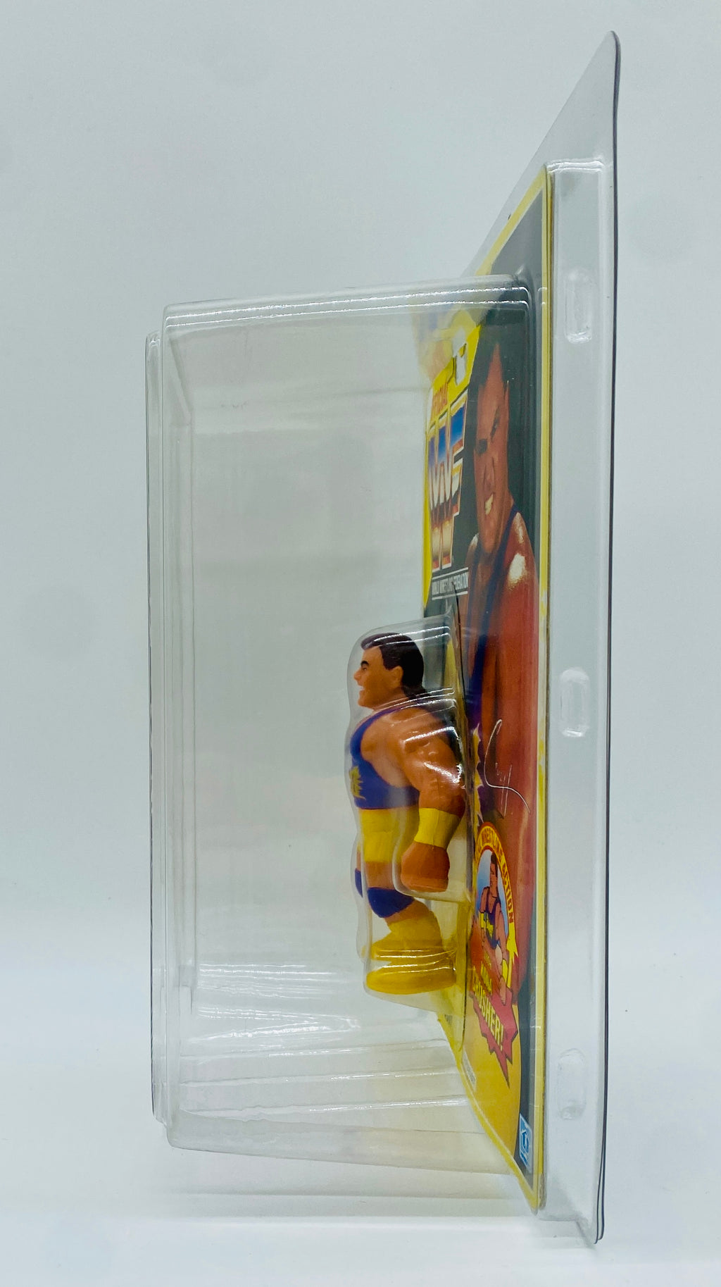 Vintage WWF Crush Action Figure (1993) Hasbro – Sealed on Card, Mint in Package