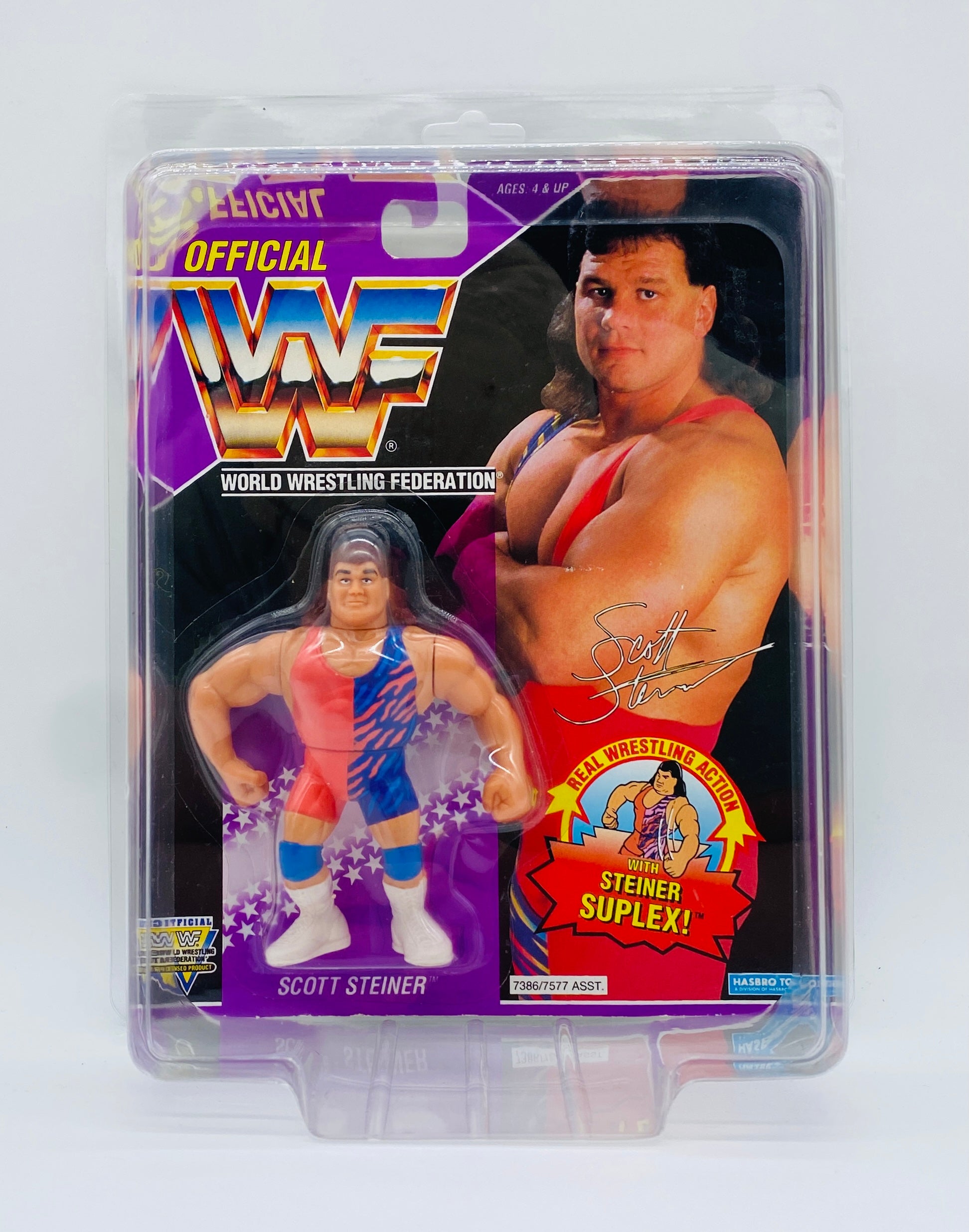 Vintage WWF Scott Steiner Figure (1994) Hasbro – Factory Sealed MOC! WWE Wrestling Collectible