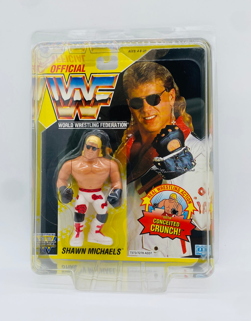 Vintage WWF Shawn Michaels Hasbro Figure (1993) – Factory Sealed HBK "Conceited Crunch" MOC!