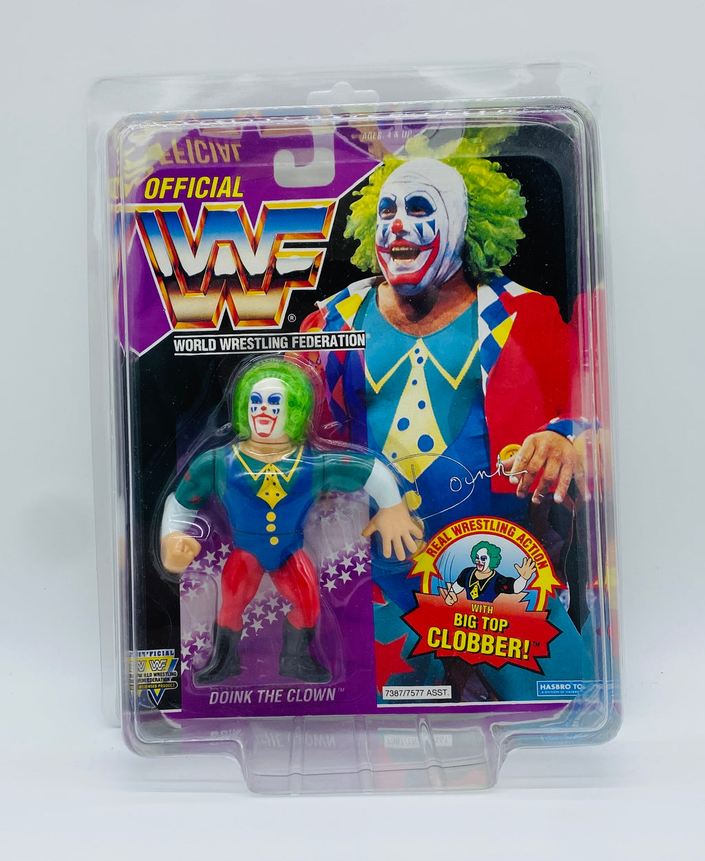 Vintage WWF Doink The Clown Hasbro Action Figure MOC Sealed 1990s – Wrestling Collectable