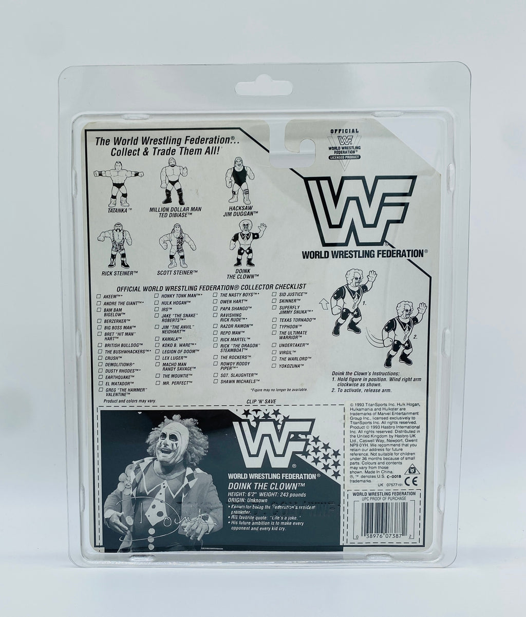 Vintage WWF Doink The Clown Hasbro Action Figure MOC Sealed 1990s – Wrestling Collectable