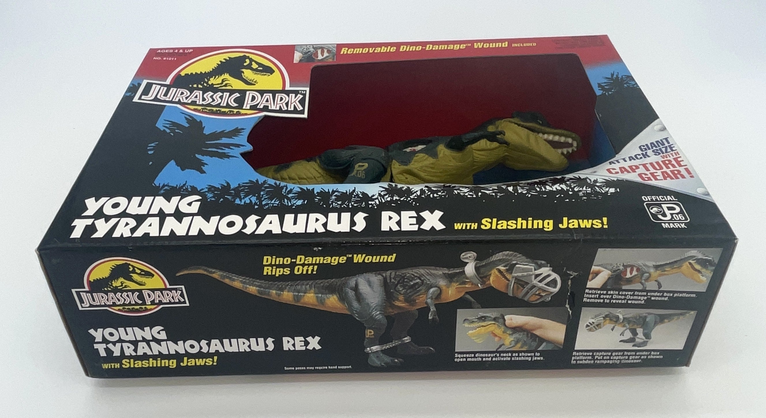 Vintage Jurassic Park Young Tyrannosaurus Rex Figure Series 2 Kenner Green Ver. NEW MISB