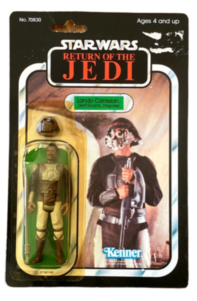 Vintage Star Wars Lando Calrissian Skiff Guard Disguise 1983 RotJ MOC NEW