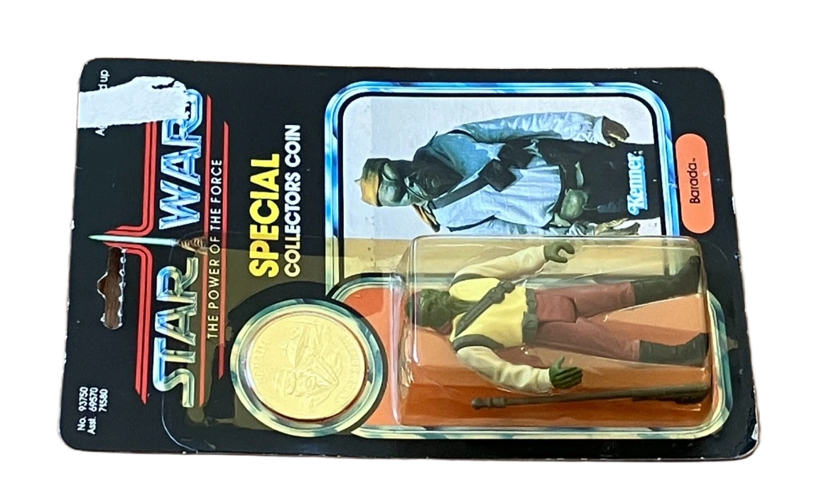 Vintage Star Wars PotF Barada with Collector Coin MOC Power of the Force