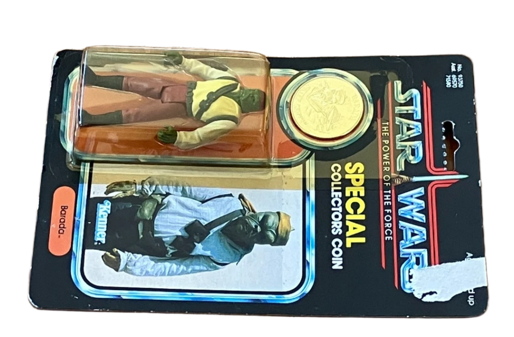 Vintage Star Wars PotF Barada with Collector Coin MOC Power of the Force