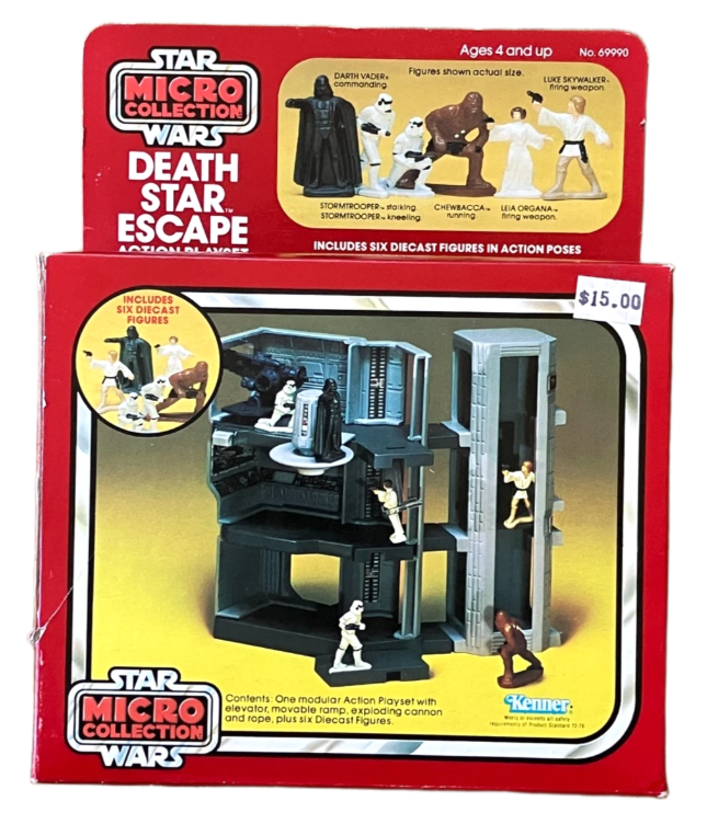 Vintage Star Wars Micro Collection Death Star Escape Playset Kenner New Open Box