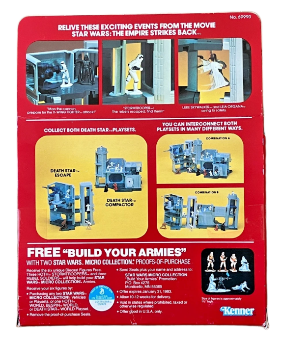 Vintage Star Wars Micro Collection Death Star Escape Playset Kenner New Open Box