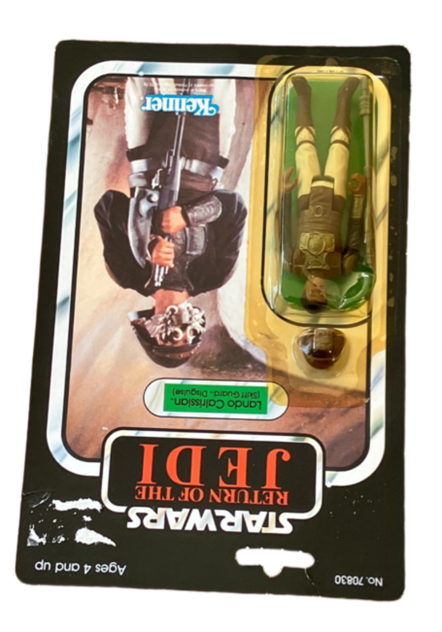 Vintage Star Wars Lando Calrissian Skiff Guard Disguise 1983 RotJ MOC NEW