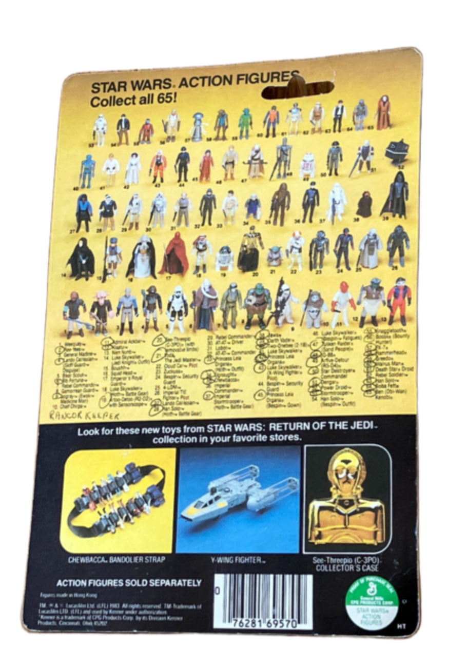 Vintage Star Wars Lando Calrissian Skiff Guard Disguise 1983 RotJ MOC NEW
