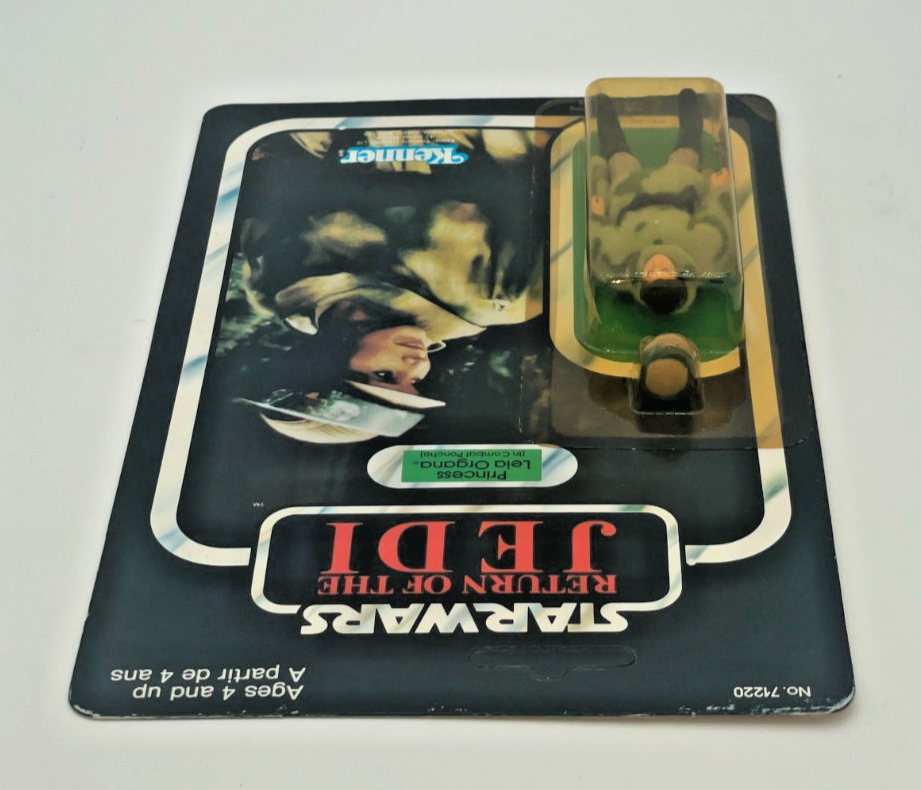Vintage Star Wars Princess Leia Combat Poncho Kenner Canada 1983 RotJ Figure MOC