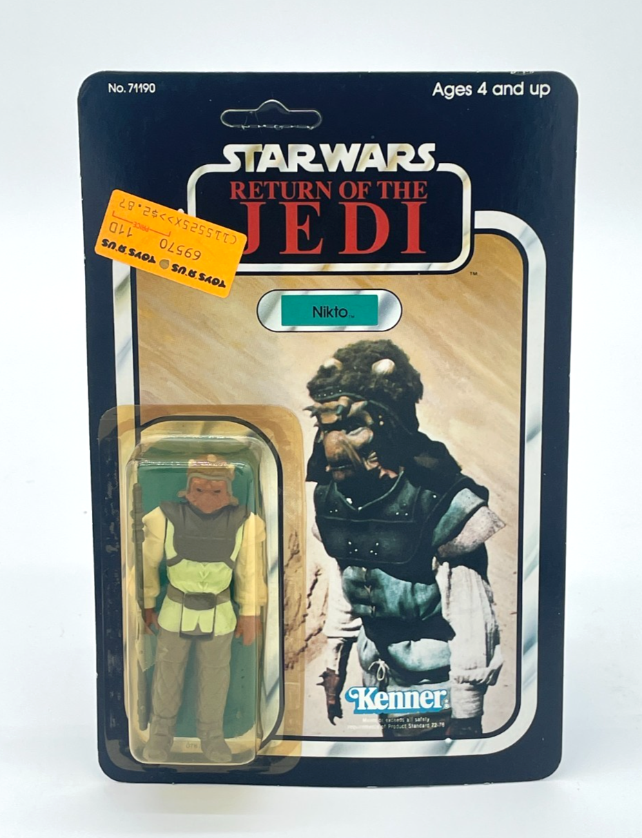 Vintage Star Wars Nikto 77 Back Unpunched 1983 RotJ MOC Sealed Figure Kenner NEW