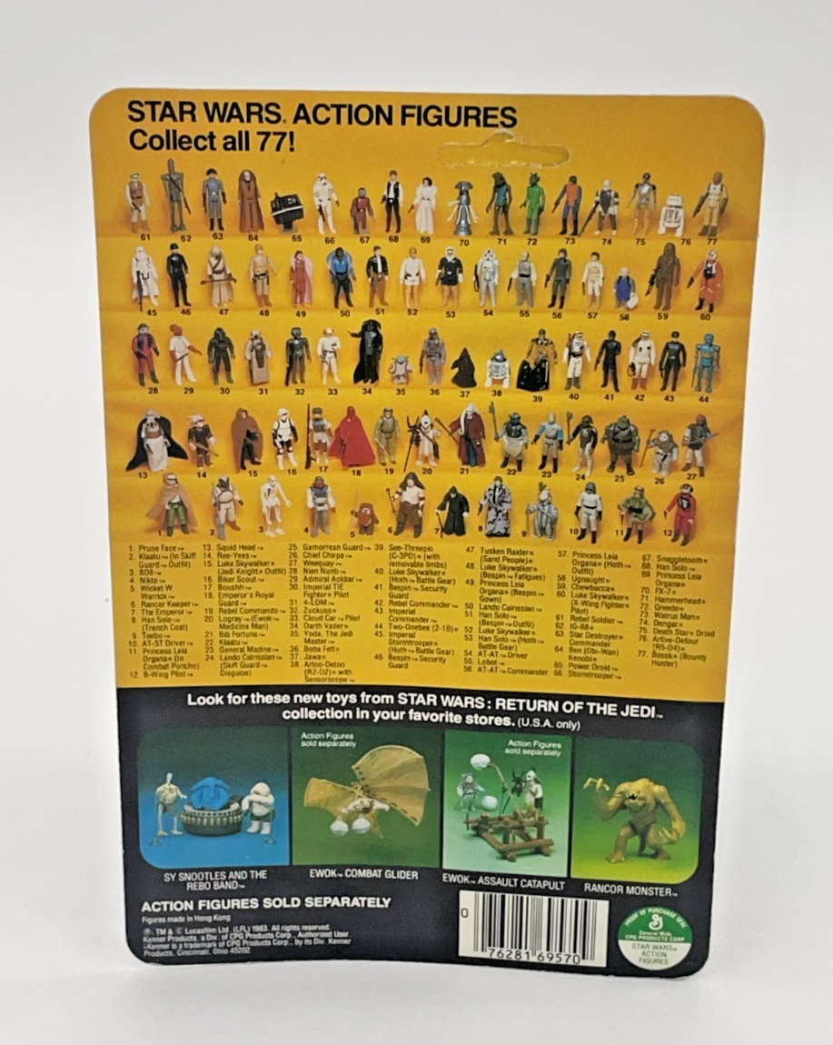 Vintage Star Wars Nikto 77 Back Unpunched 1983 RotJ MOC Sealed Figure Kenner NEW