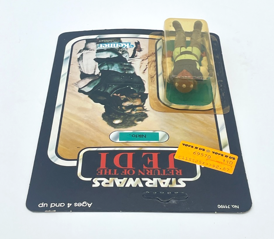 Vintage Star Wars Nikto 77 Back Unpunched 1983 RotJ MOC Sealed Figure Kenner NEW