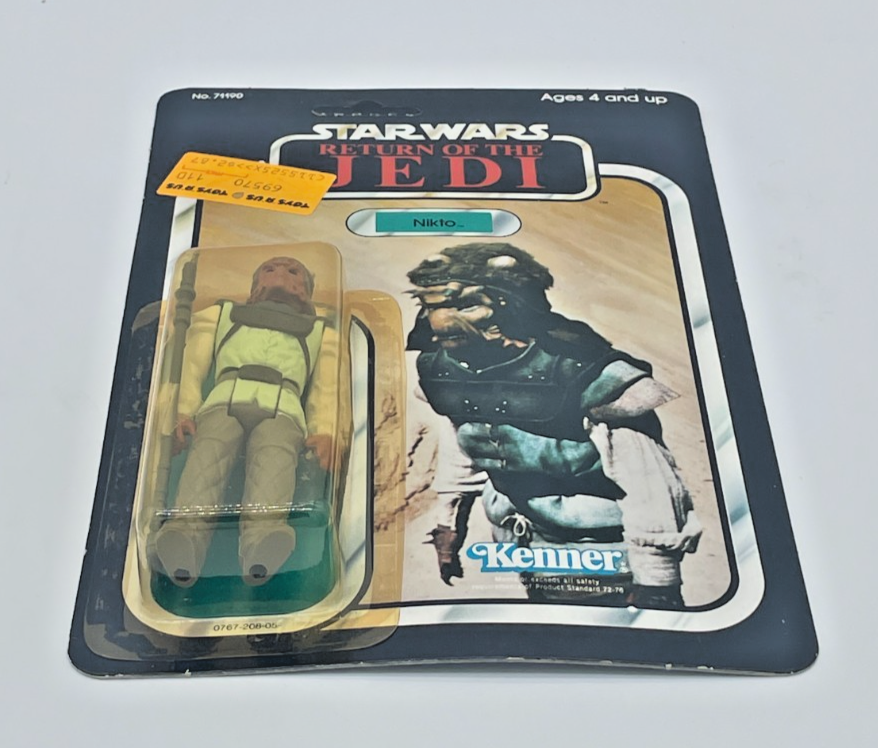 Vintage Star Wars Nikto 77 Back Unpunched 1983 RotJ MOC Sealed Figure Kenner NEW