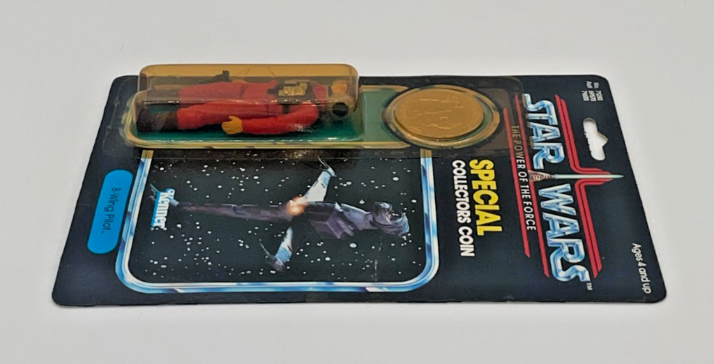 Star Wars B-Wing Pilot PotF Unpunched Figure w Collectors Coin Last 17 MOC