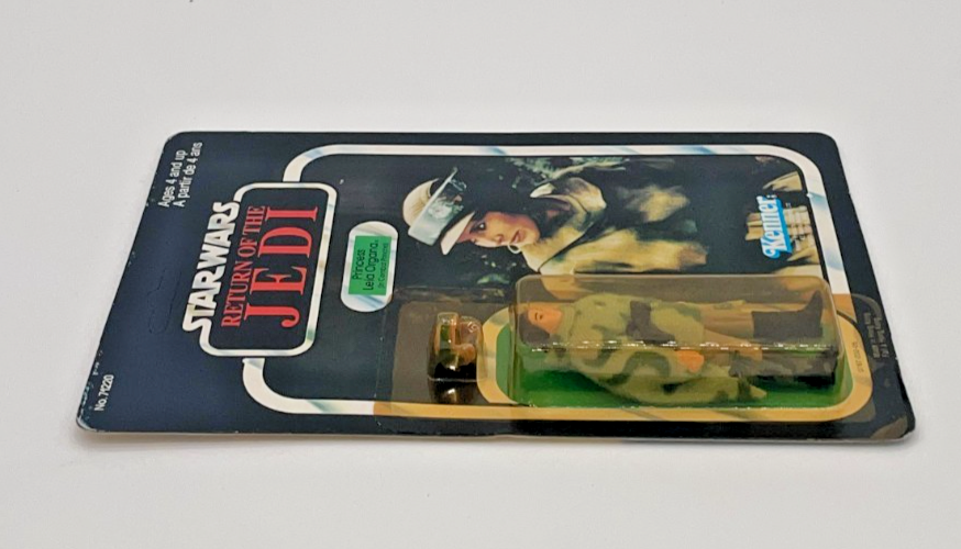 Vintage Star Wars Princess Leia Combat Poncho Kenner Canada 1983 RotJ Figure MOC