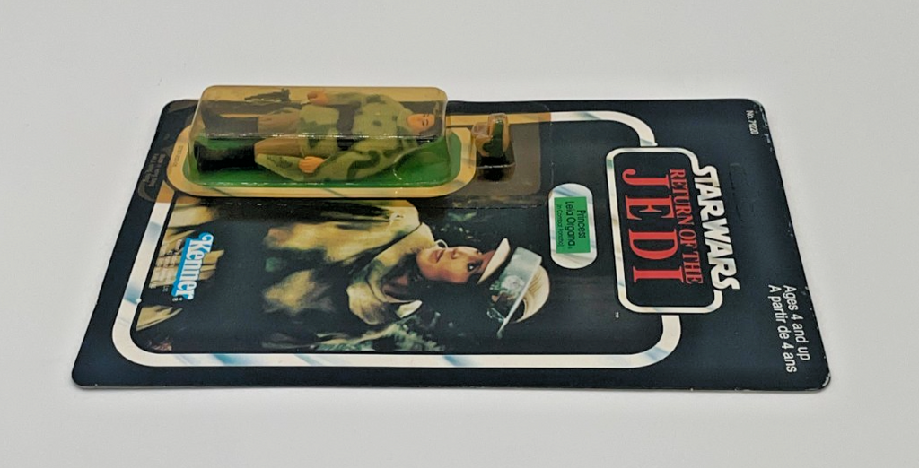 Vintage Star Wars Princess Leia Combat Poncho Kenner Canada 1983 RotJ Figure MOC