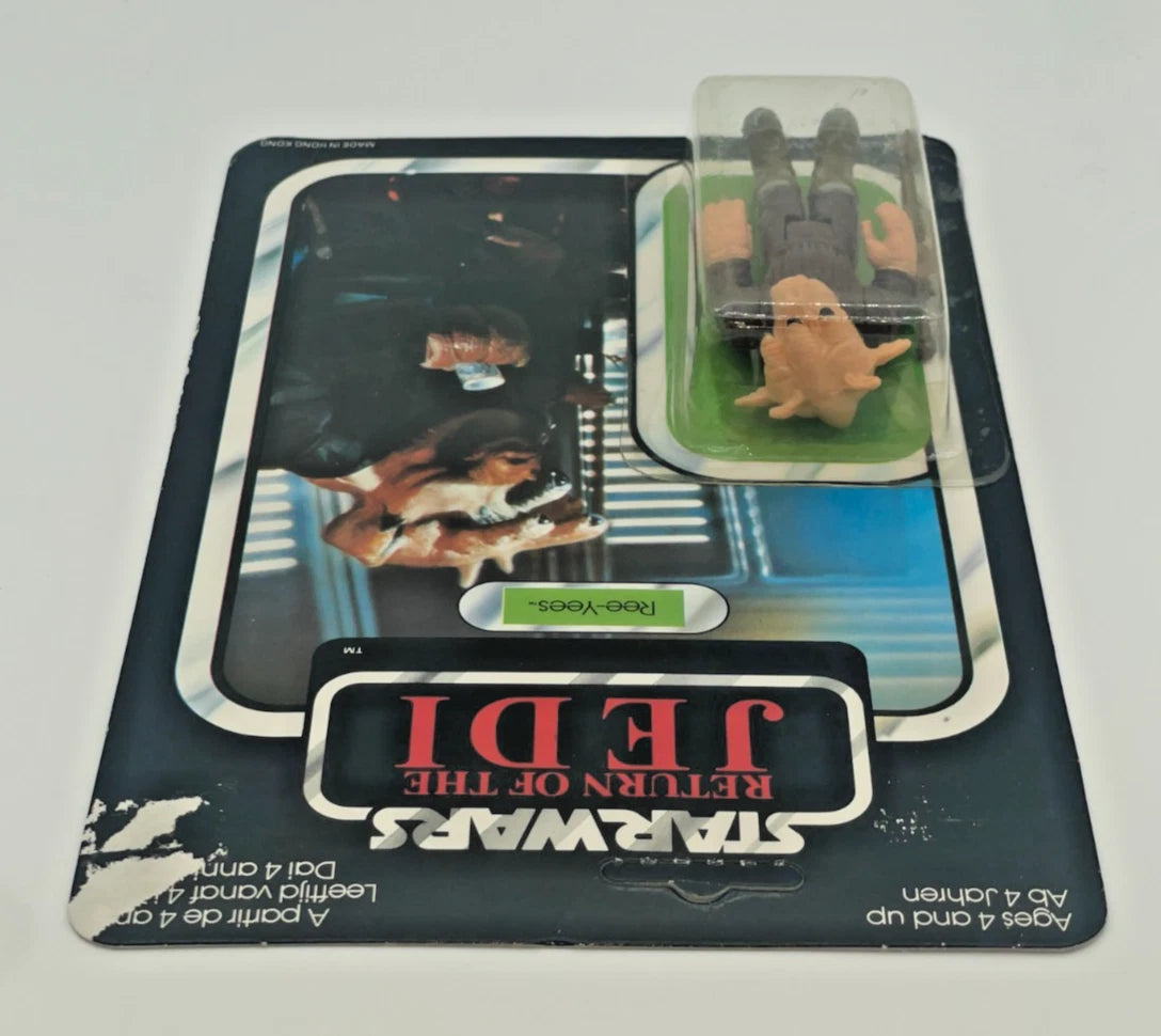 Vintage Star Wars Ree-Yees Palitoy 65A Back 1983 Carded Figure RotJ MOC NEW