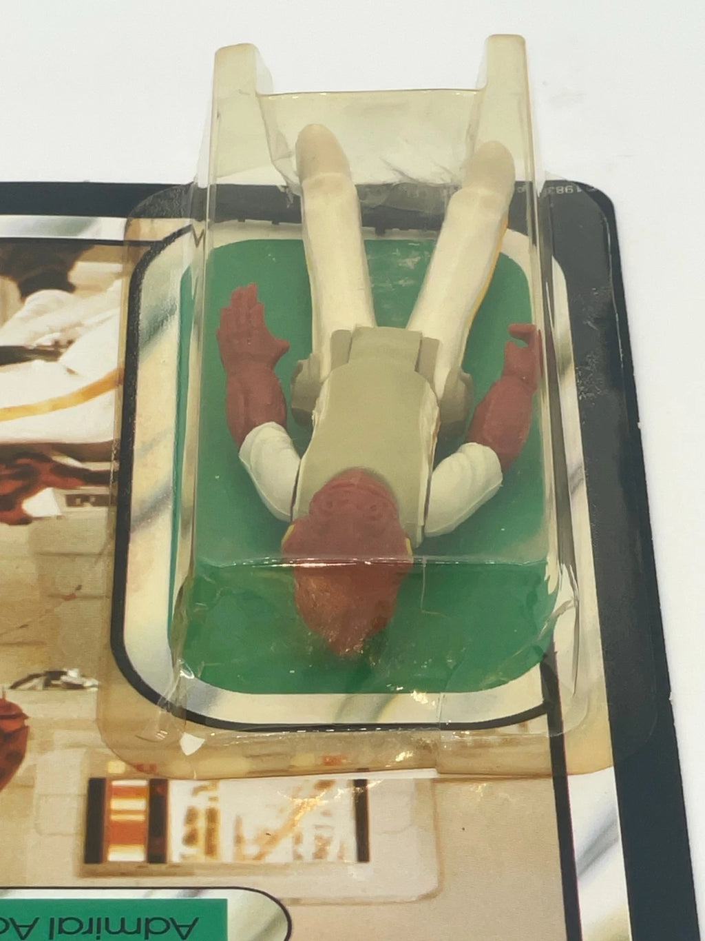Vintage Star Wars Admiral Ackbar Palitoy CRACKED BUBBLE 1983 RotJ Figure MOC