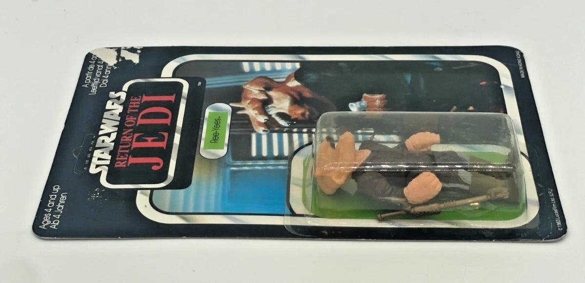 Vintage Star Wars Ree-Yees Palitoy 65A Back 1983 Carded Figure RotJ MOC NEW