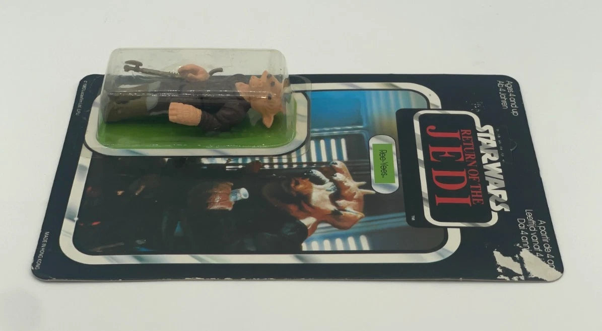 Vintage Star Wars Ree-Yees Palitoy 65A Back 1983 Carded Figure RotJ MOC NEW