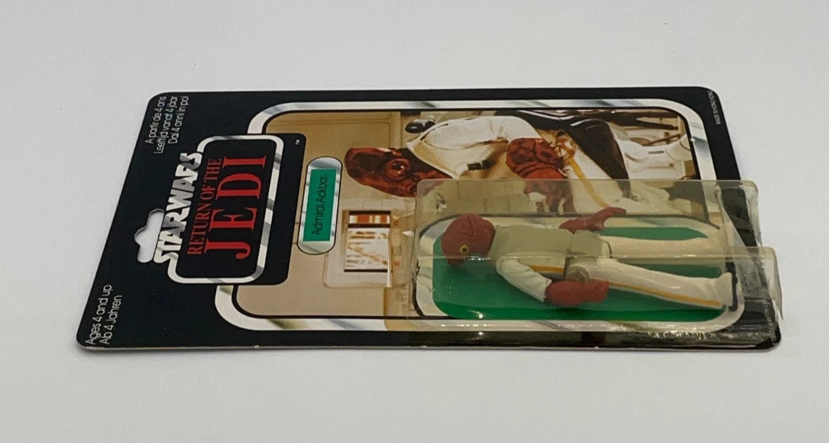 Vintage Star Wars Admiral Ackbar Palitoy CRACKED BUBBLE 1983 RotJ Figure MOC