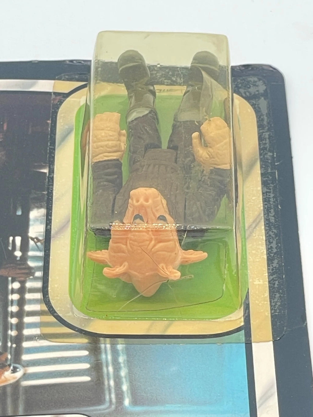 Vintage Star Wars Ree-Yees 65 Back CRACKED BUBBLE 1983 Carded Figure RotJ MOC